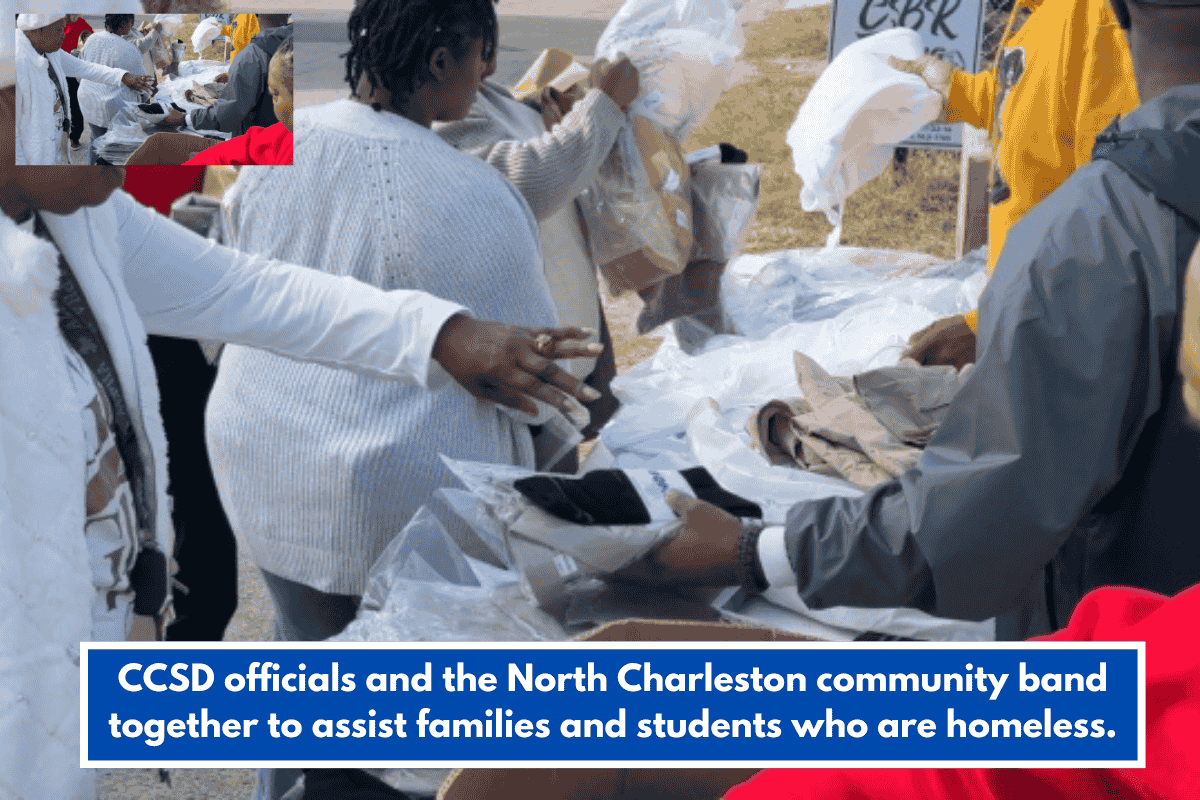 CCSD officials and the North Charleston community band together to assist families and students who are homeless.