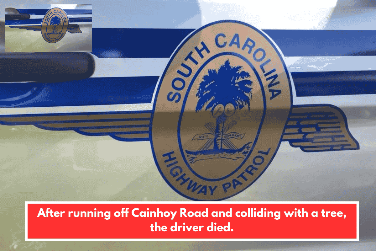 After running off Cainhoy Road and colliding with a tree, the driver died.