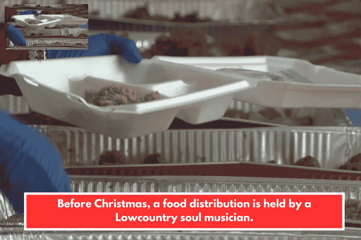 Before Christmas, a food distribution is held by a Lowcountry soul musician.