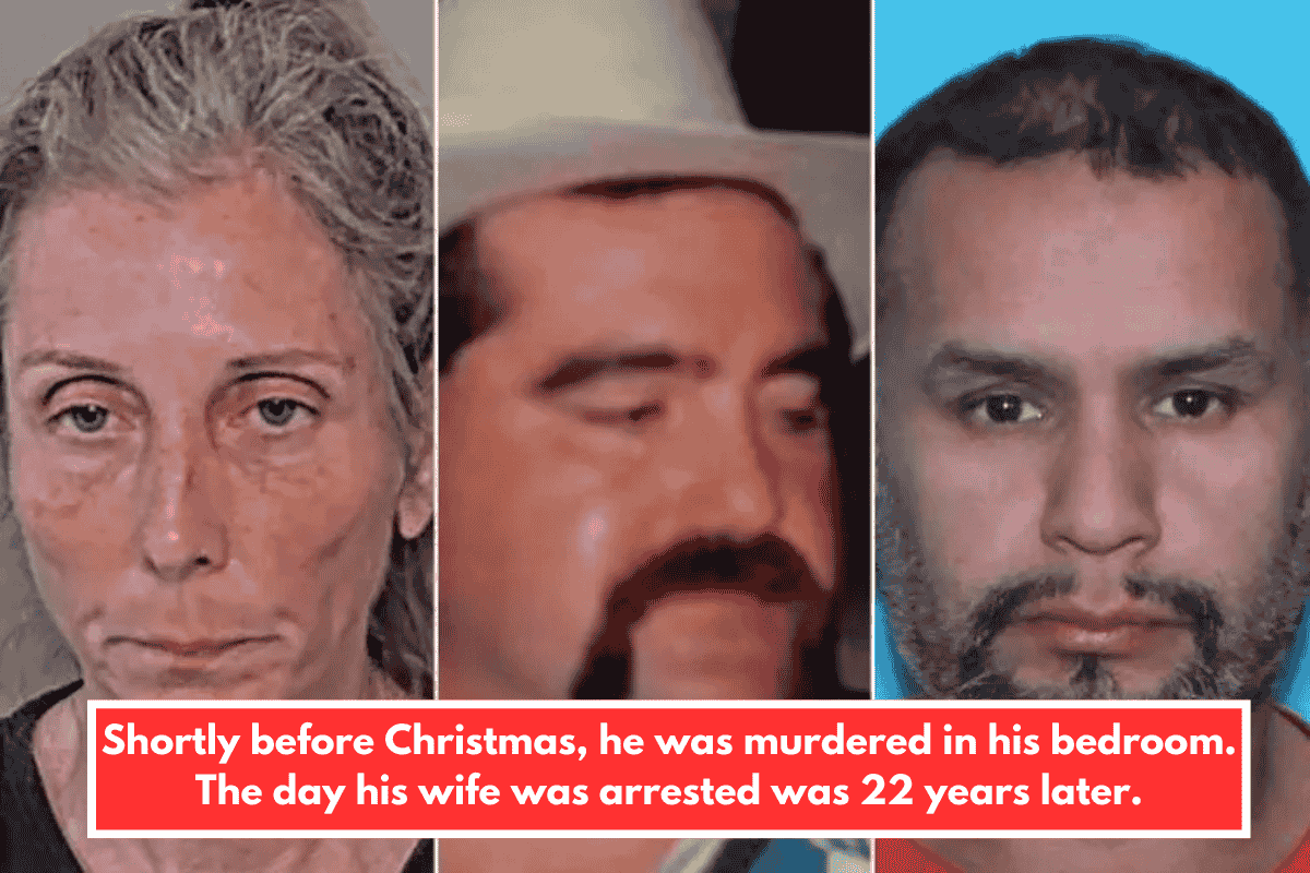 Shortly before Christmas, he was murdered in his bedroom. The day his wife was arrested was 22 years later.