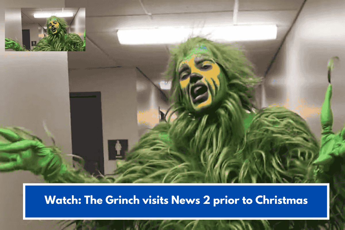Watch: The Grinch visits News 2 prior to Christmas