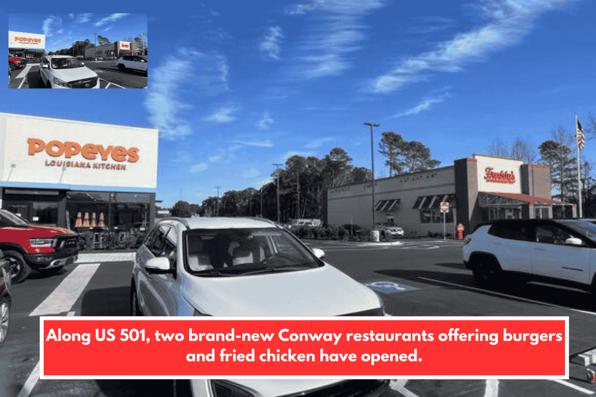 Along US 501, two brand-new Conway restaurants offering burgers and fried chicken have opened.