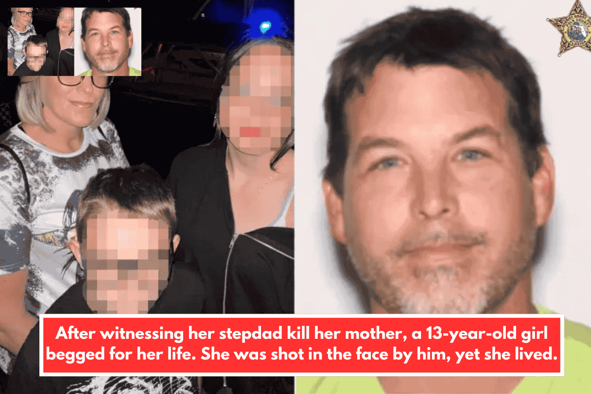 After witnessing her stepdad kill her mother, a 13-year-old girl begged for her life. She was shot in the face by him, yet she lived.