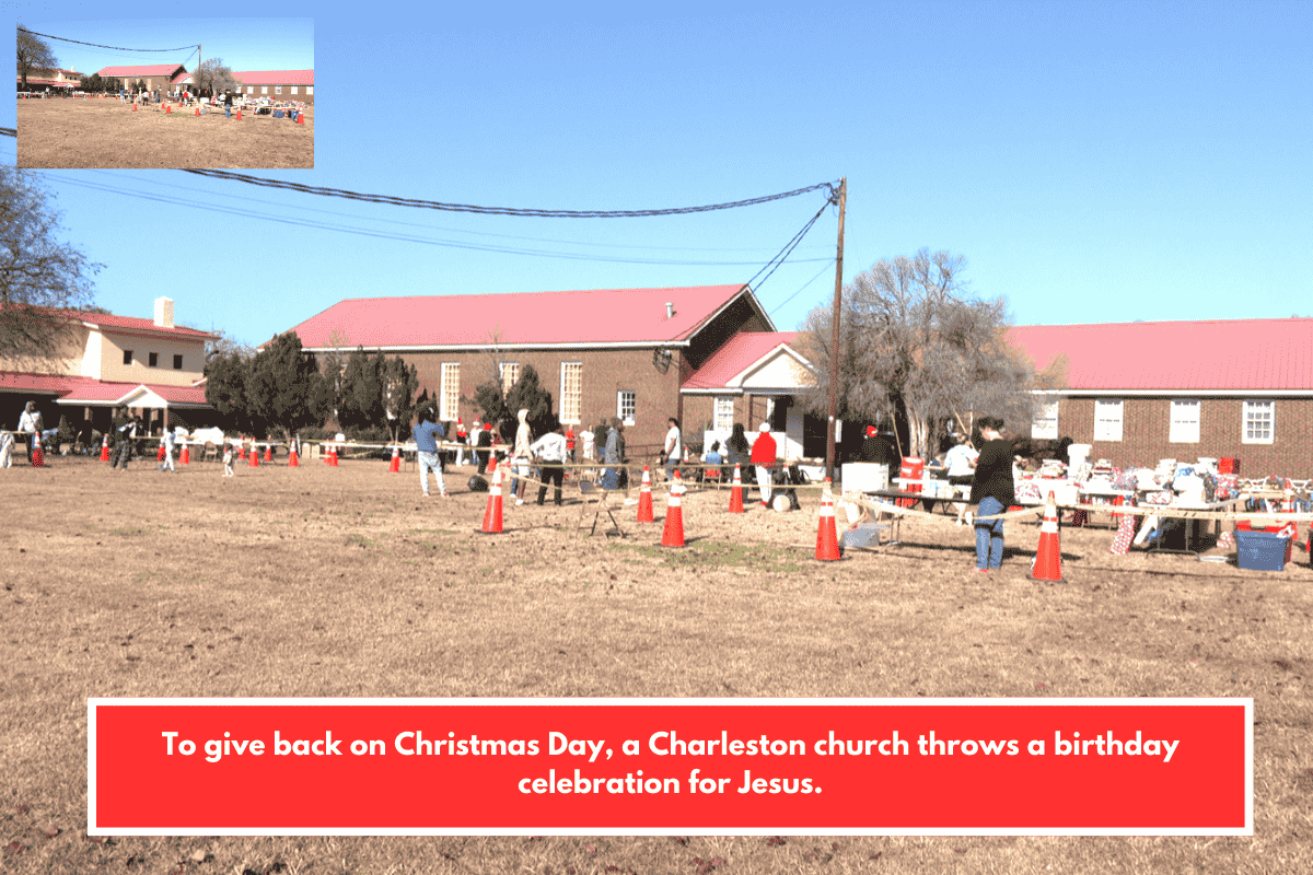 To give back on Christmas Day, a Charleston church throws a birthday celebration for Jesus.