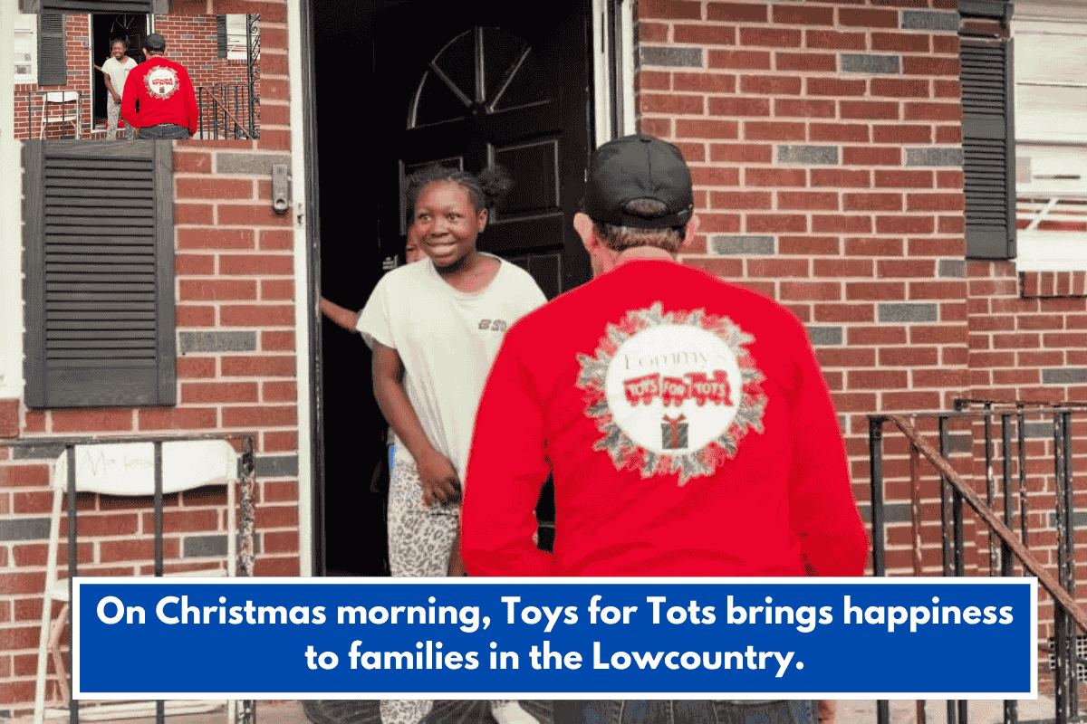 On Christmas morning, Toys for Tots brings happiness to families in the Lowcountry.