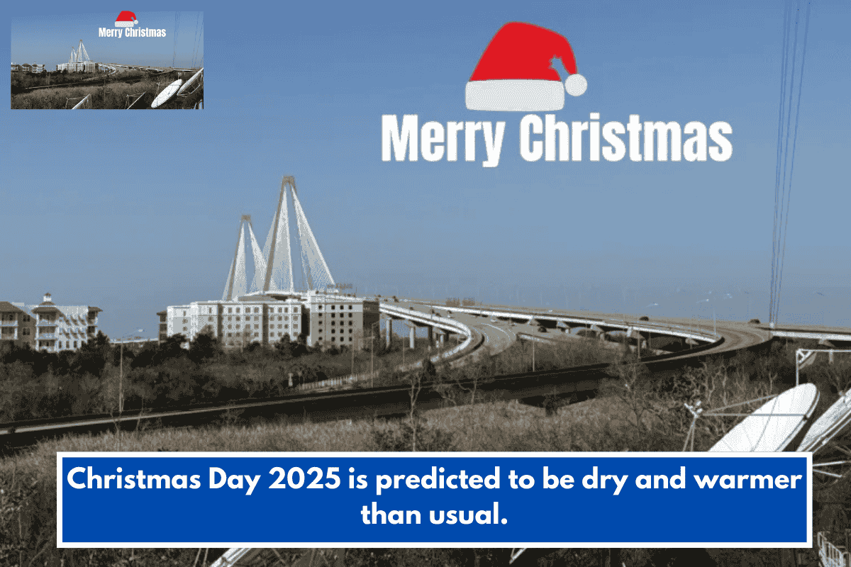Christmas Day 2025 is predicted to be dry and warmer than usual.