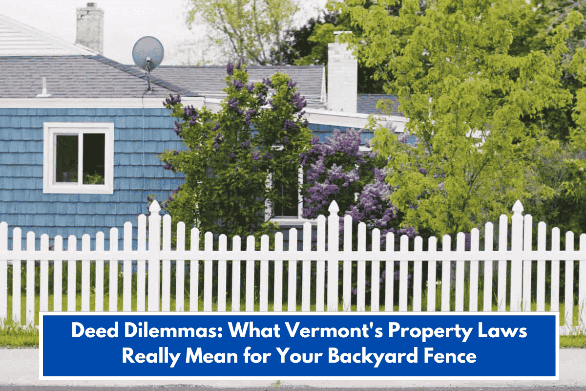 Deed Dilemmas: What Vermont's Property Laws Really Mean for Your Backyard Fence