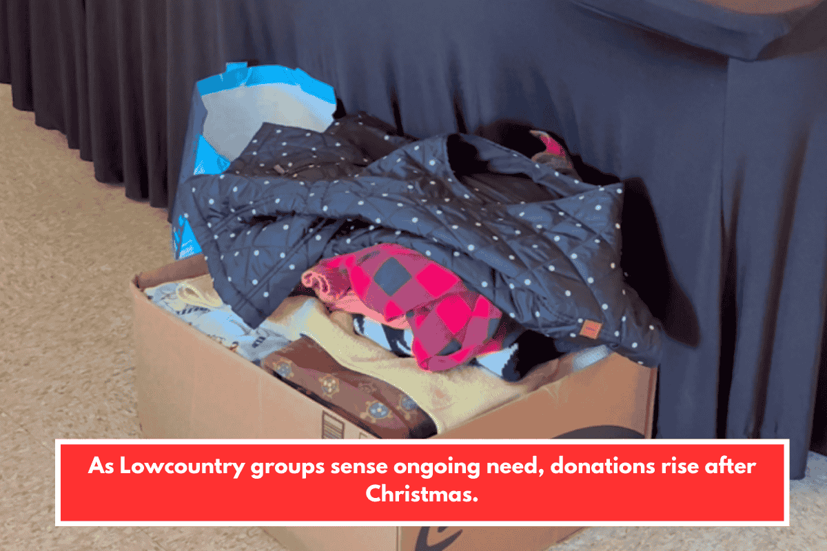 As Lowcountry groups sense ongoing need, donations rise after Christmas.