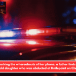 By tracking the whereabouts of her phone, a father finds his 15-year-old daughter who was abducted at Knifepoint on Christmas.