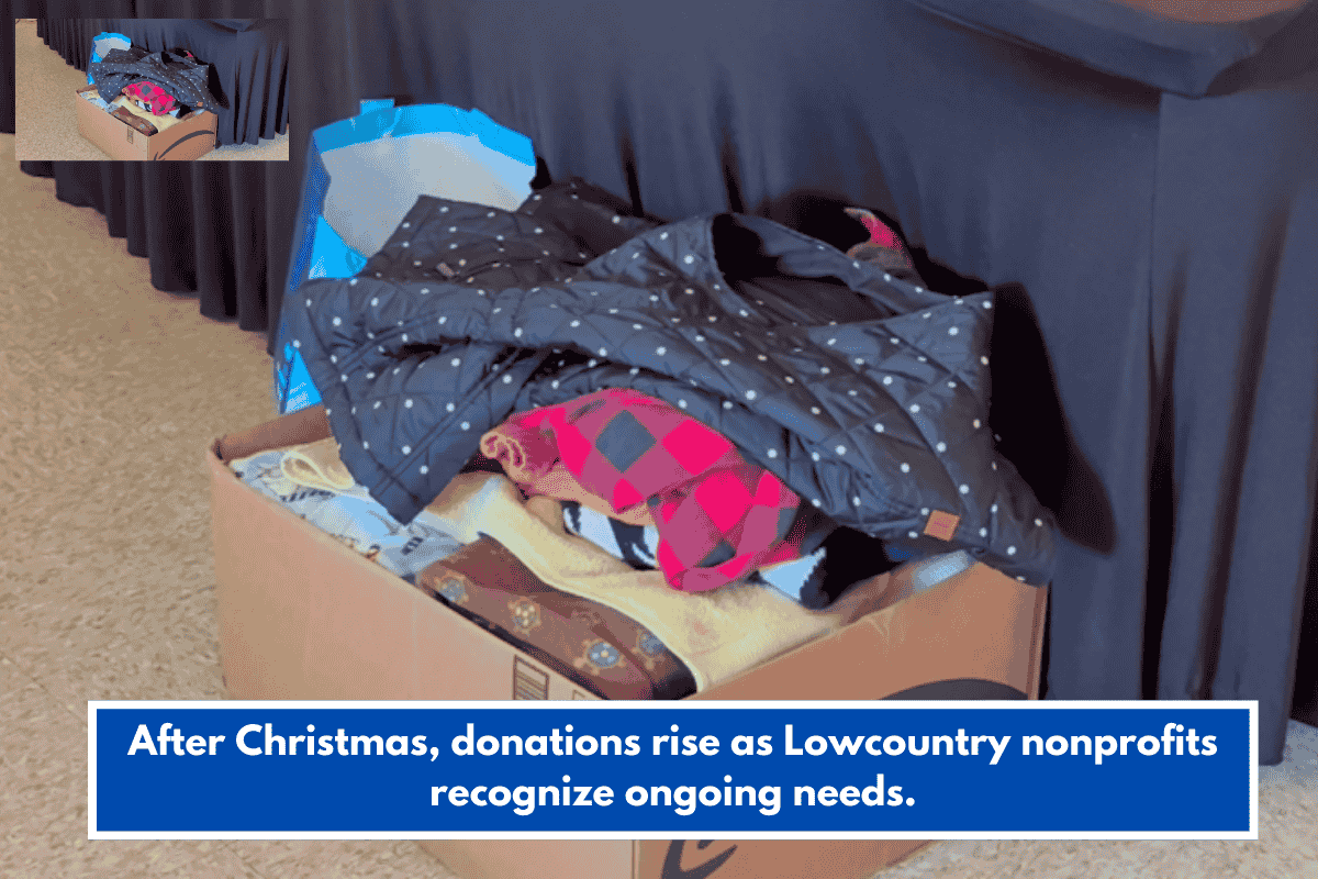 After Christmas, donations rise as Lowcountry nonprofits recognize ongoing needs.