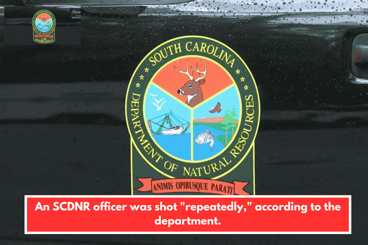 An SCDNR officer was shot "repeatedly," according to the department.