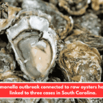 A Salmonella outbreak connected to raw oysters has been linked to three cases in South Carolina.