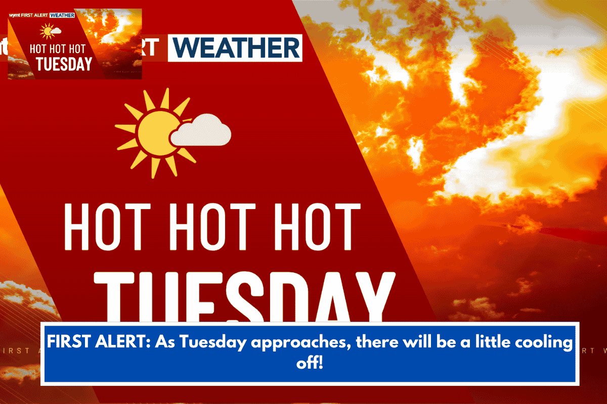FIRST ALERT: As Tuesday approaches, there will be a little cooling off!