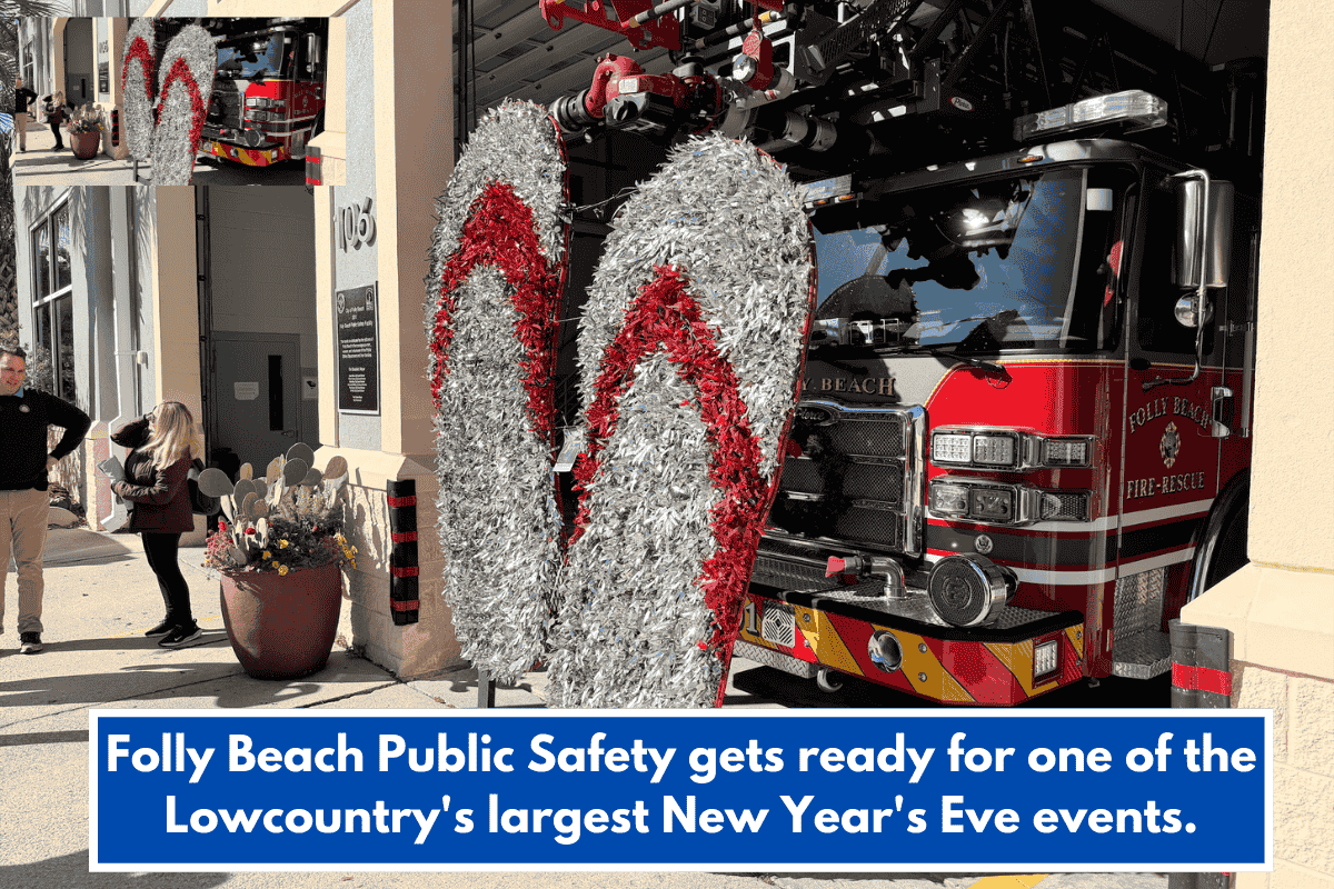 Folly Beach Public Safety gets ready for one of the Lowcountry's largest New Year's Eve events.