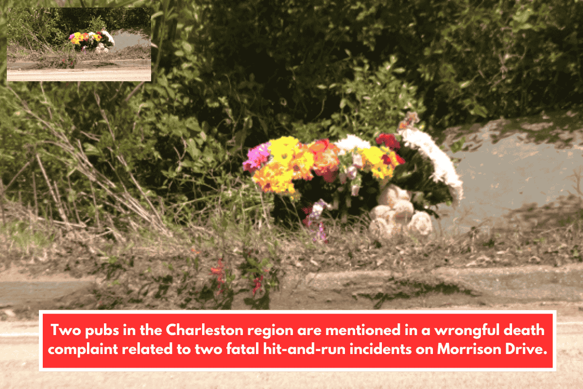 Two pubs in the Charleston region are mentioned in a wrongful death complaint related to two fatal hit-and-run incidents on Morrison Drive.