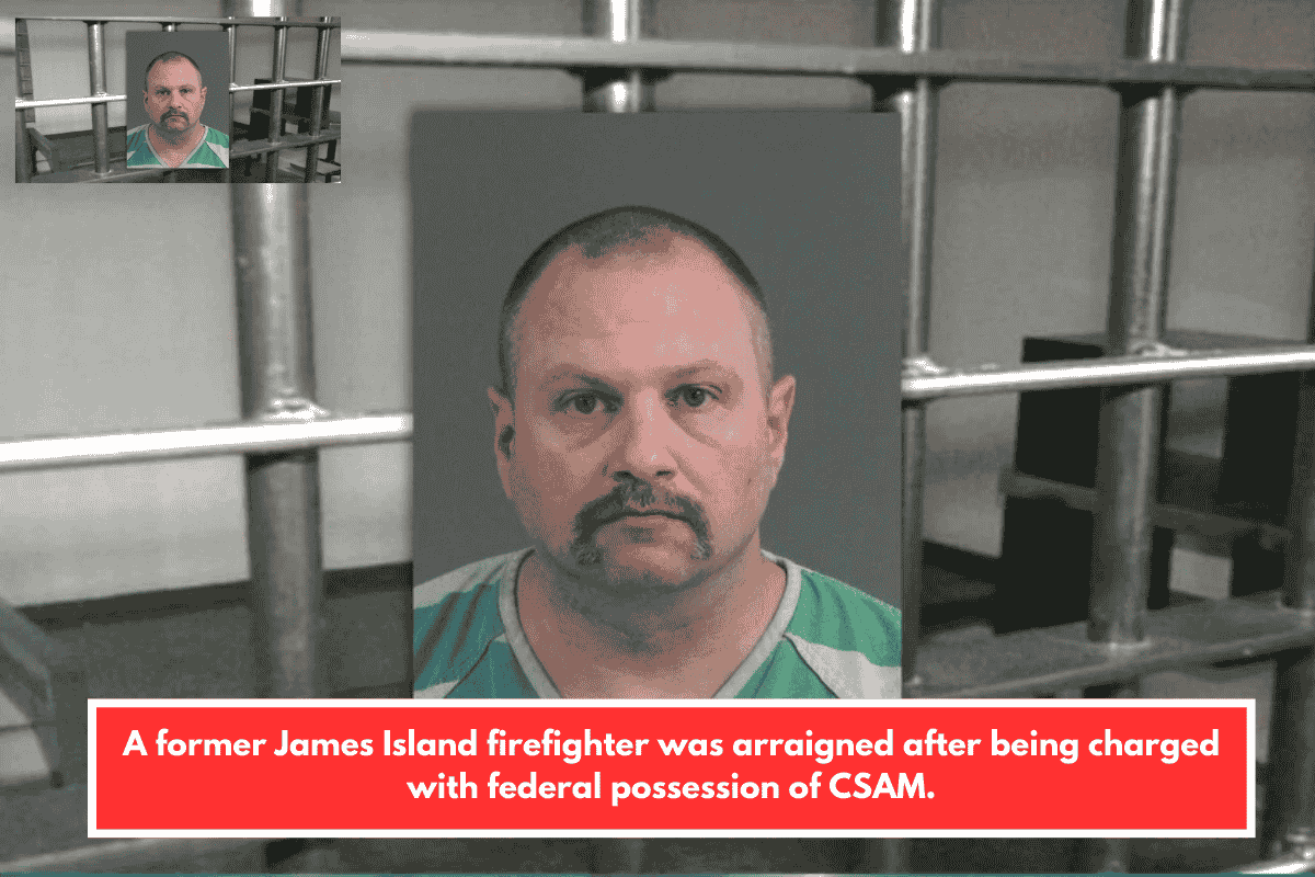 A former James Island firefighter was arraigned after being charged with federal possession of CSAM.
