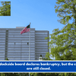The dockside board declares bankruptcy, but the condos are still closed.