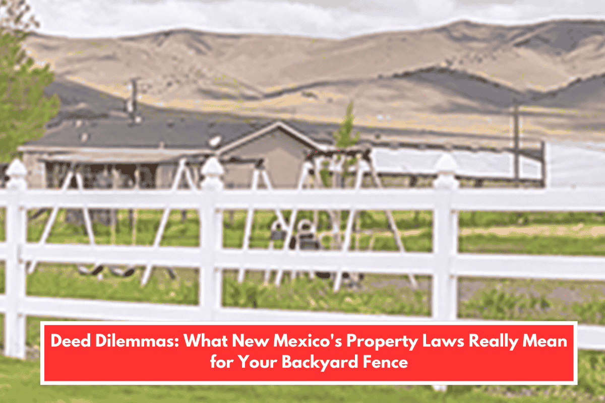 Deed Dilemmas: What New Mexico's Property Laws Really Mean for Your Backyard Fence