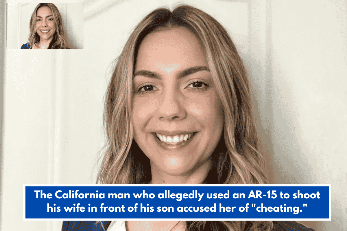 The California man who allegedly used an AR-15 to shoot his wife in front of his son accused her of "cheating."