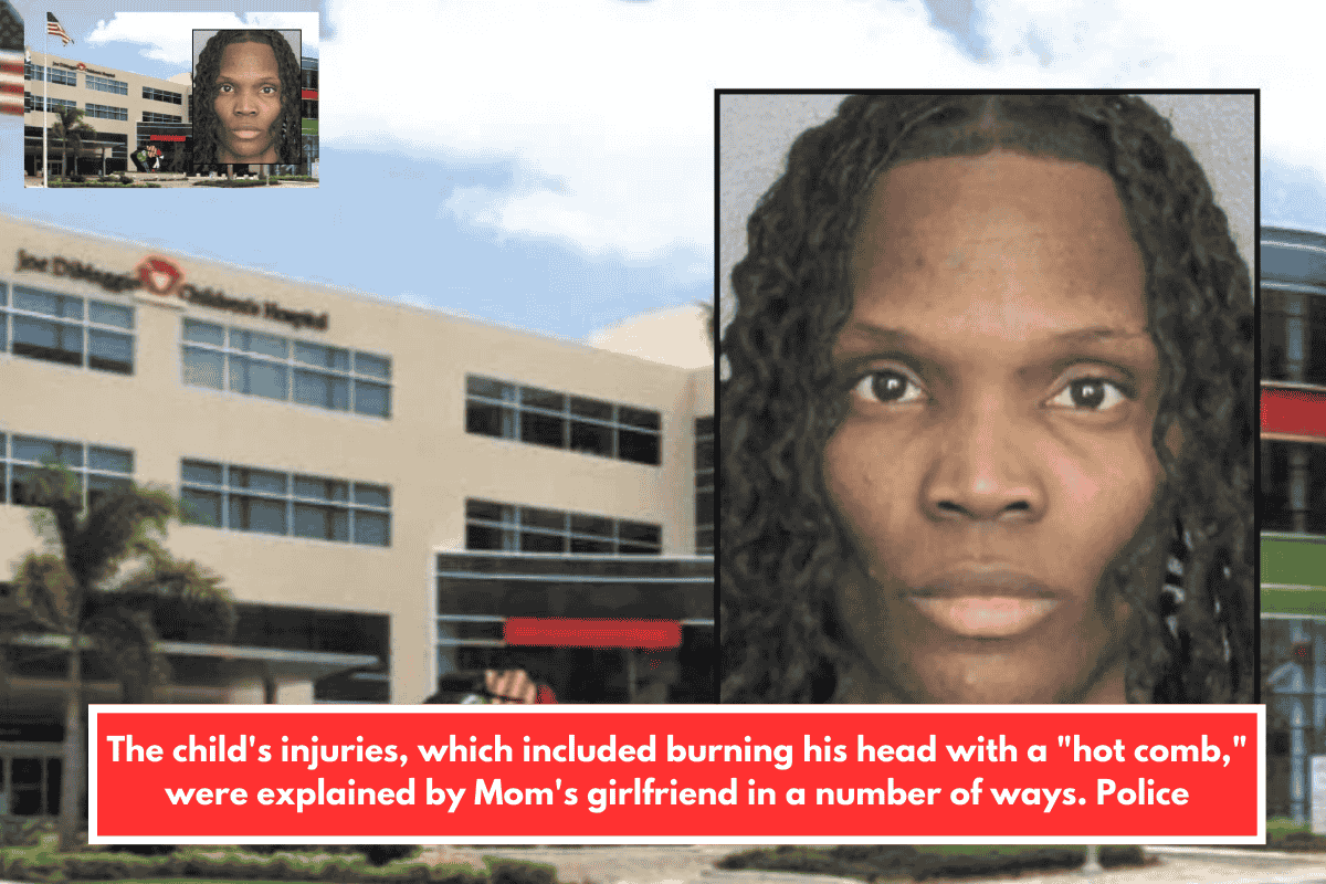The child's injuries, which included burning his head with a "hot comb," were explained by Mom's girlfriend in a number of ways. Police