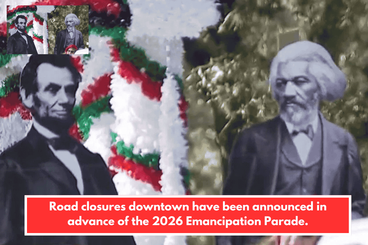 Road closures downtown have been announced in advance of the 2026 Emancipation Parade.