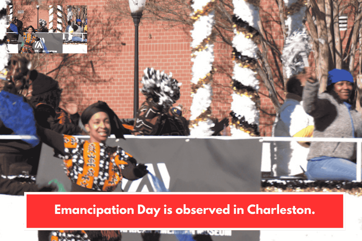 Emancipation Day is observed in Charleston.