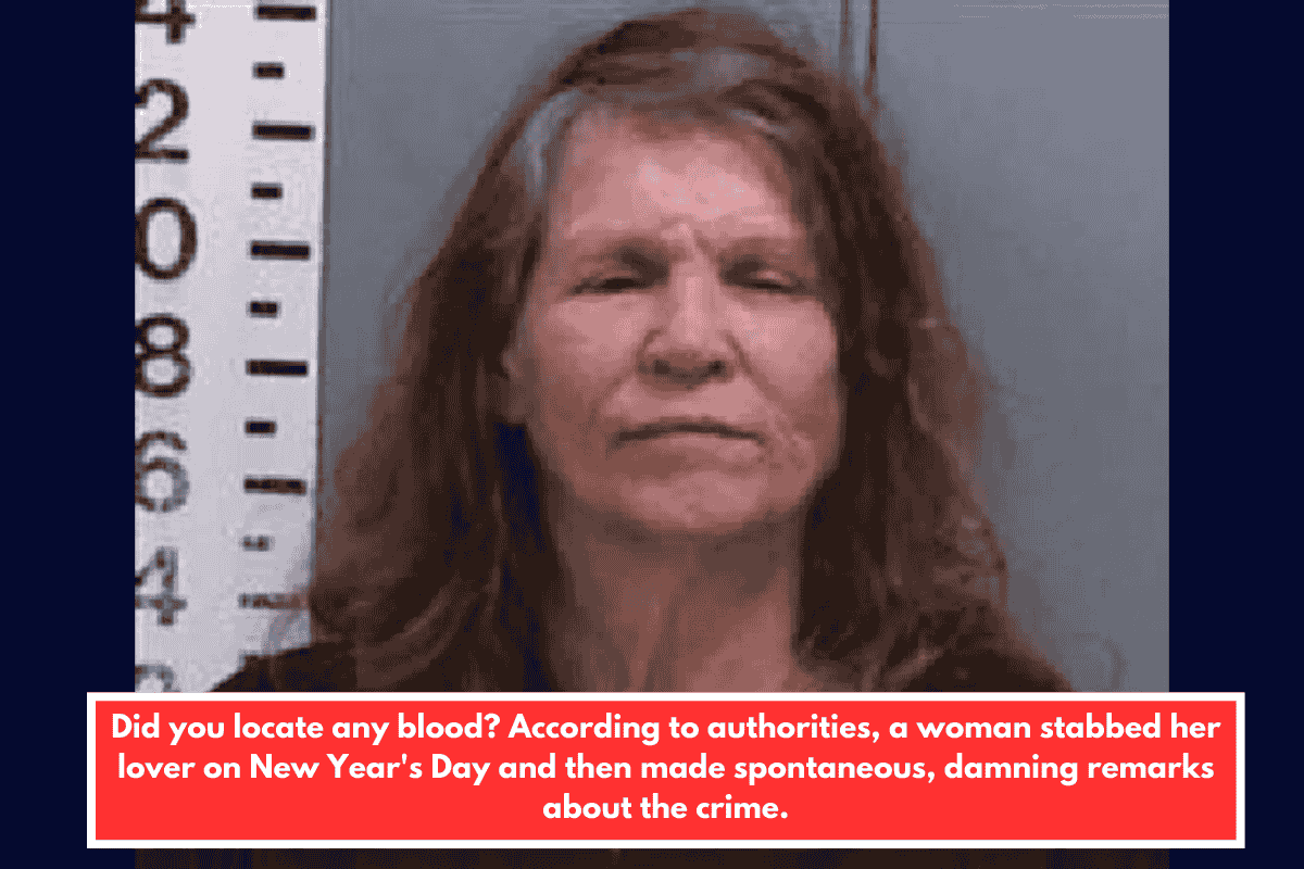 Did you locate any blood? According to authorities, a woman stabbed her lover on New Year's Day and then made spontaneous, damning remarks about the crime.