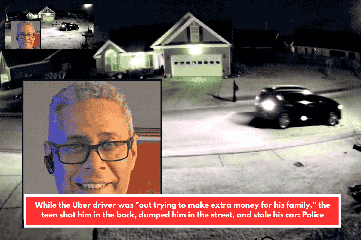 While the Uber driver was "out trying to make extra money for his family," the teen shot him in the back, dumped him in the street, and stole his car: Police