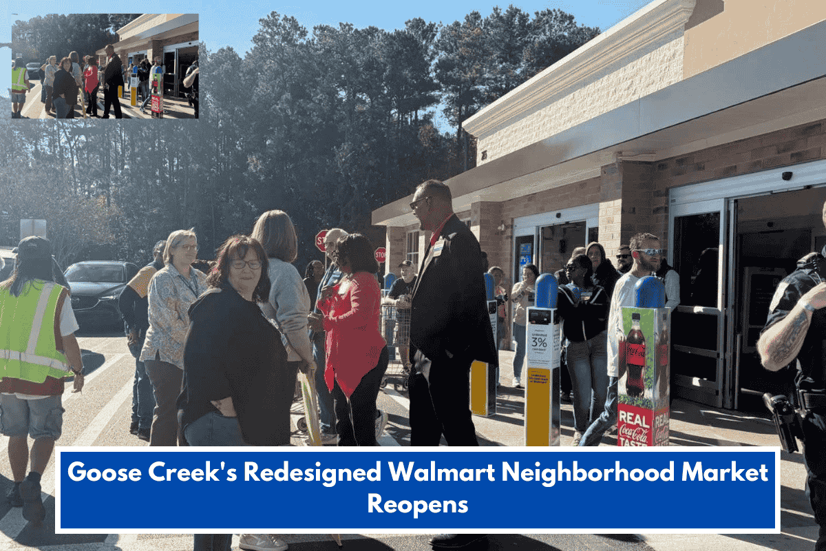 Goose Creek's Redesigned Walmart Neighborhood Market Reopens