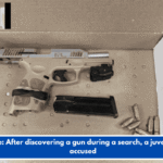 Police: After discovering a gun during a search, a juvenile is accused