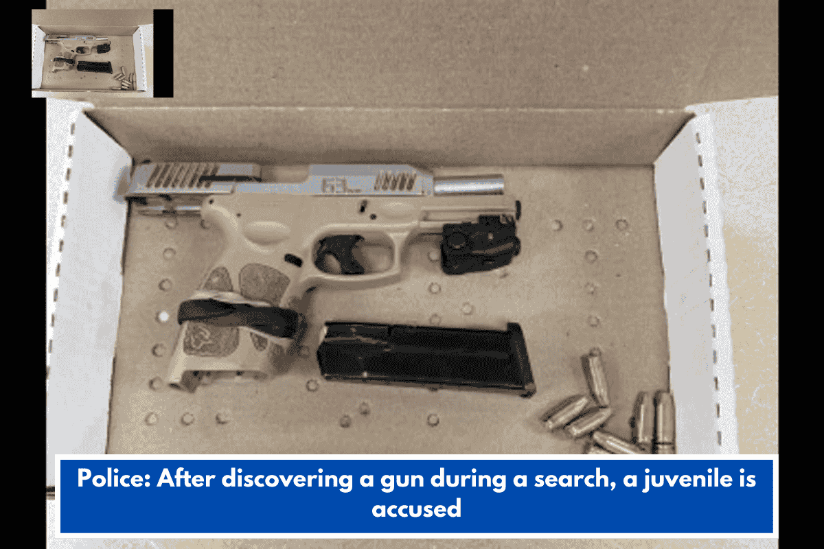 Police: After discovering a gun during a search, a juvenile is accused