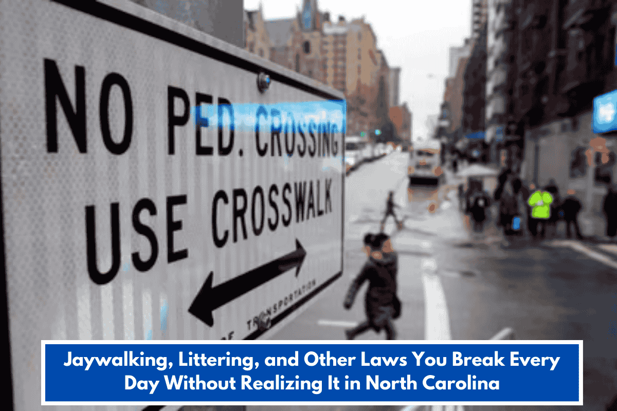 Jaywalking, Littering, and Other Laws You Break Every Day Without Realizing It in North Carolina