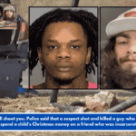 No, I will shoot you. Police said that a suspect shot and killed a guy who intended to spend a child's Christmas money on a friend who was incarcerated.