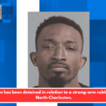 A man has been detained in relation to a strong-arm robbery in North Charleston.