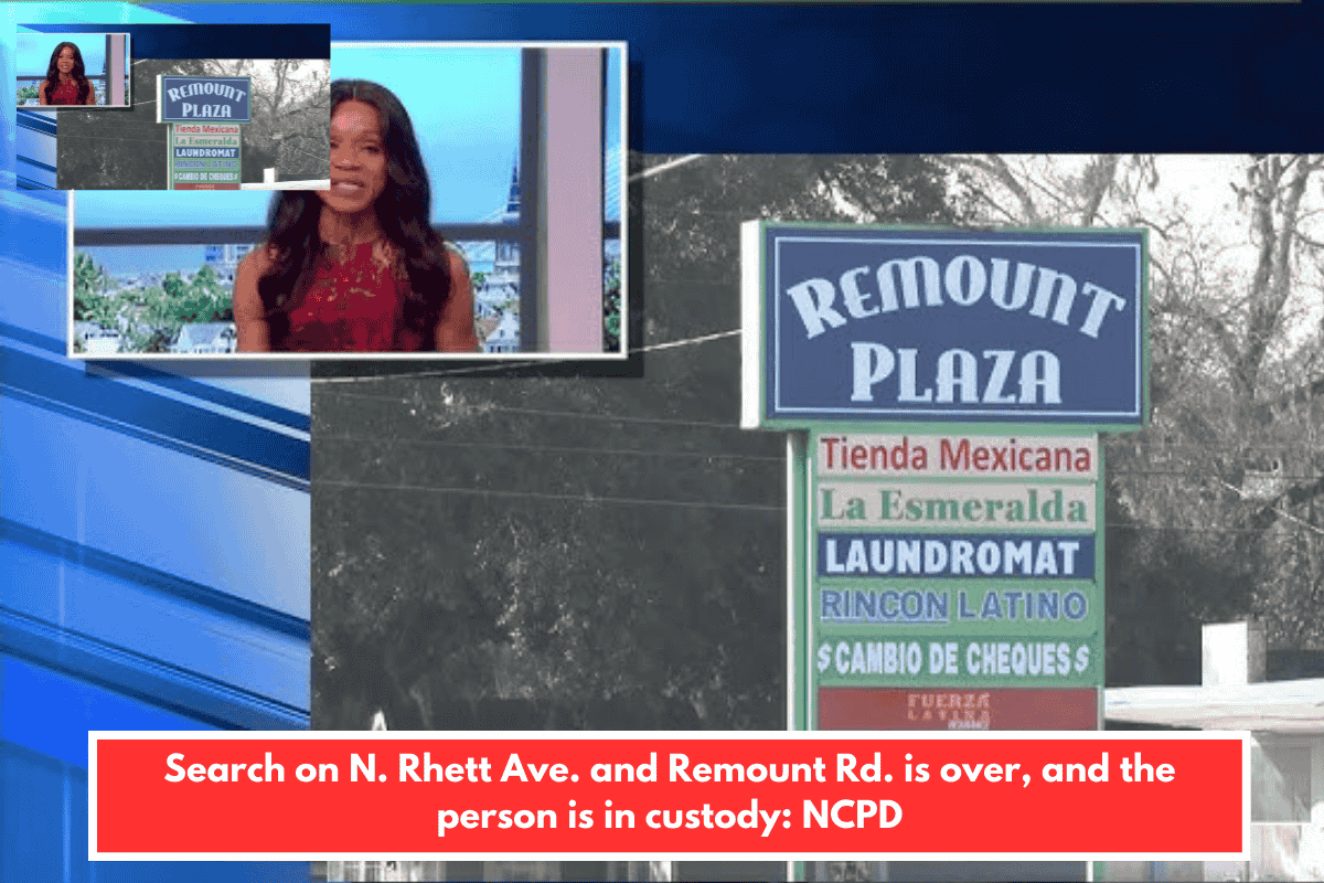 Search on N. Rhett Ave. and Remount Rd. is over, and the person is in custody: NCPD