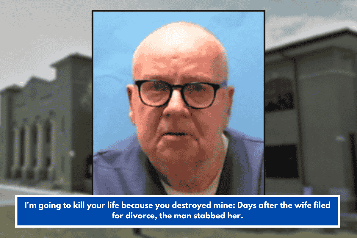 I'm going to kill your life because you destroyed mine: Days after the wife filed for divorce, the man stabbed her.
