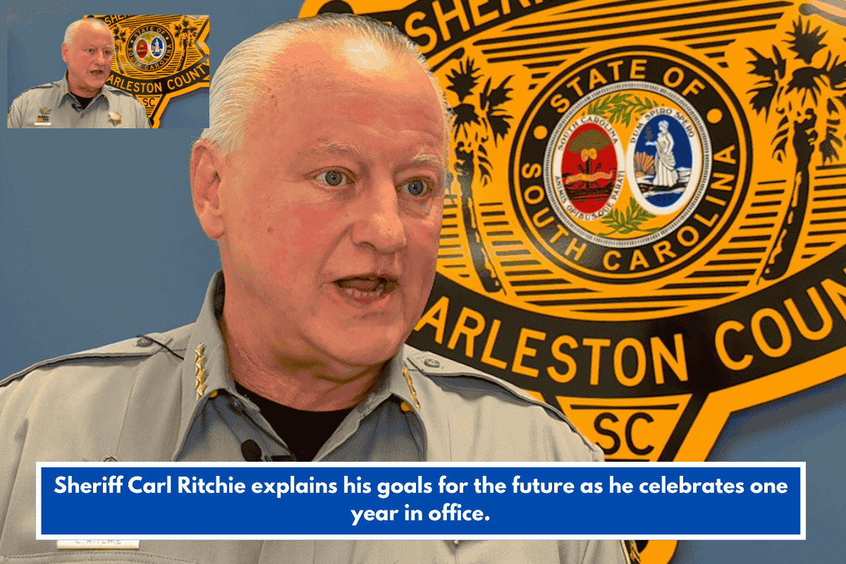 Sheriff Carl Ritchie explains his goals for the future as he celebrates one year in office.