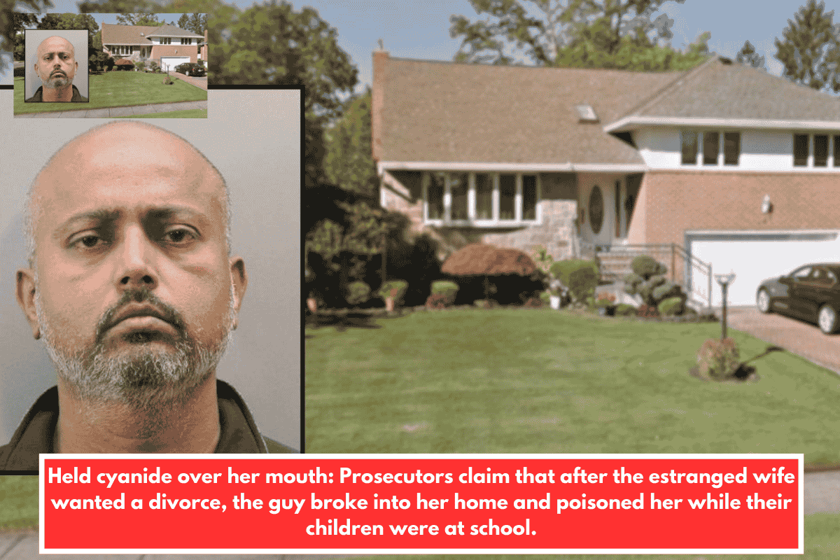 Held cyanide over her mouth: Prosecutors claim that after the estranged wife wanted a divorce, the guy broke into her home and poisoned her while their children were at school.