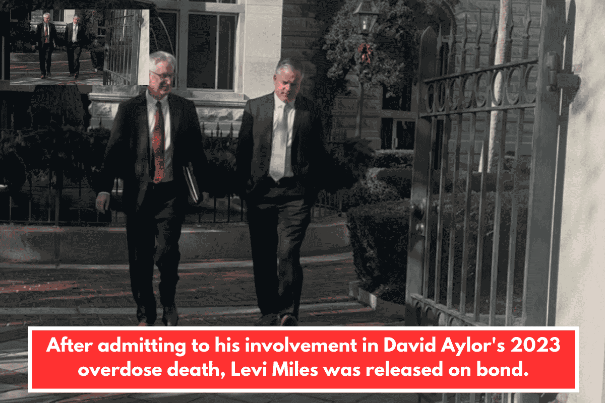After admitting to his involvement in David Aylor's 2023 overdose death, Levi Miles was released on bond.