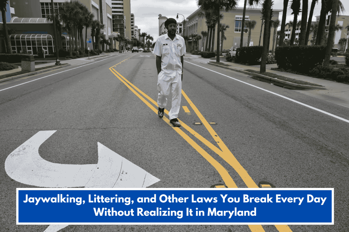 Jaywalking, Littering, and Other Laws You Break Every Day Without Realizing It in Maryland