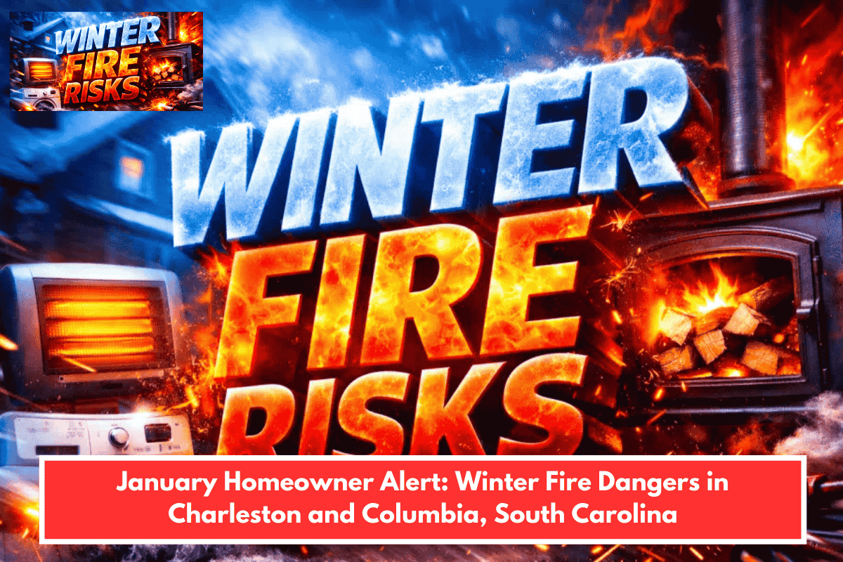 January Homeowner Alert: Winter Fire Dangers in Charleston and Columbia, South Carolina