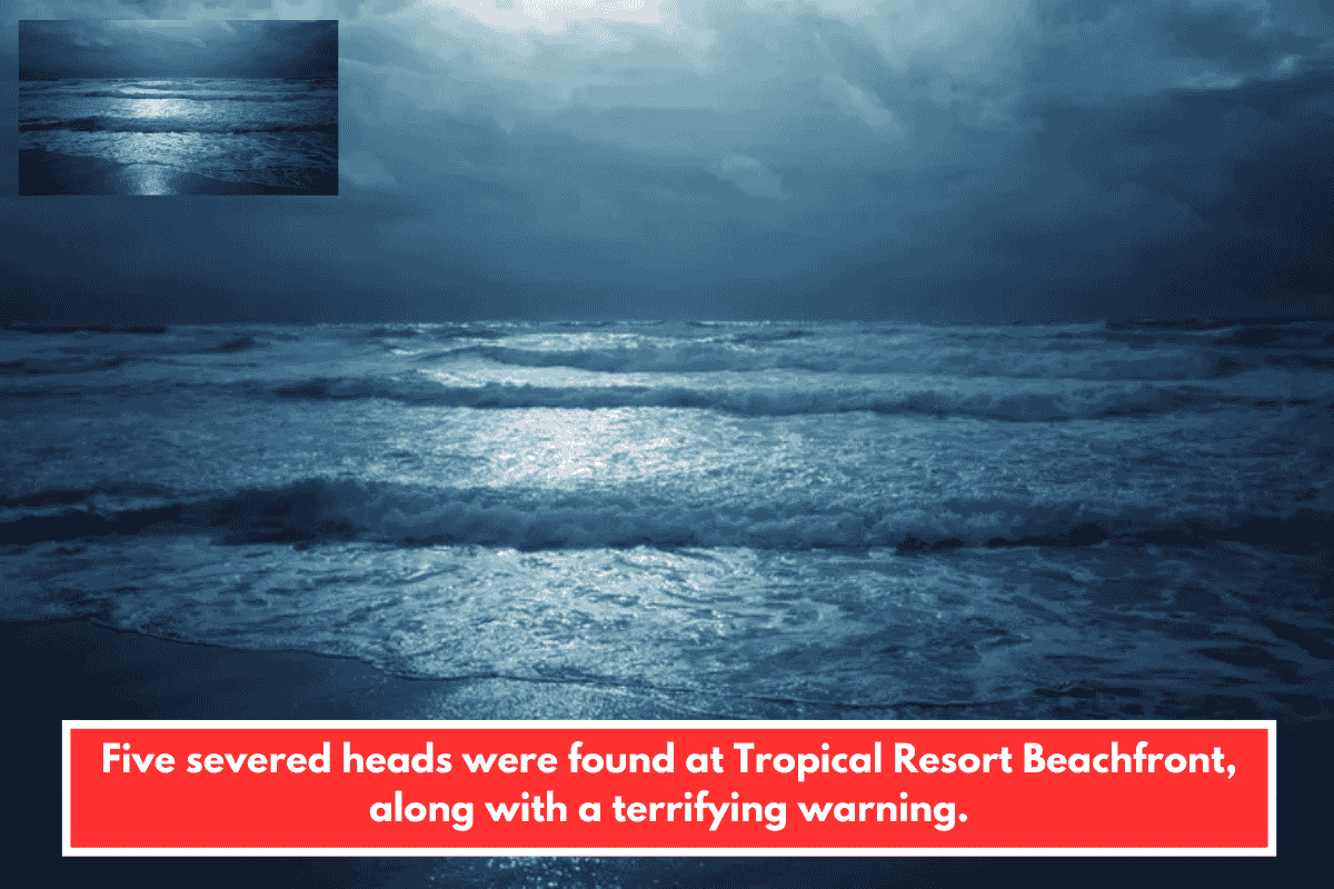 Five severed heads were found at Tropical Resort Beachfront, along with a terrifying warning.