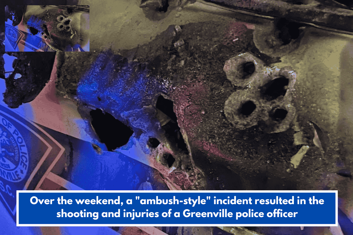 Over the weekend, a "ambush-style" incident resulted in the shooting and injuries of a Greenville police officer