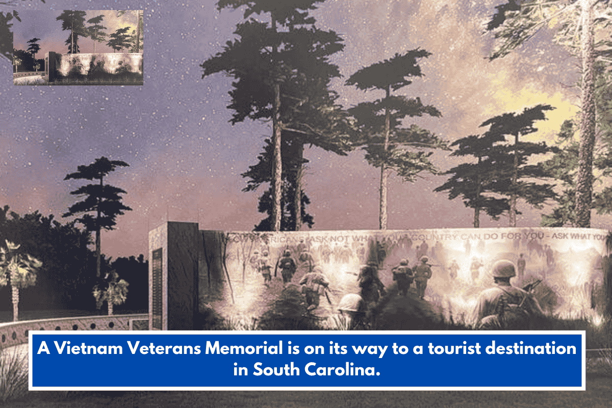 A Vietnam Veterans Memorial is on its way to a tourist destination in South Carolina.