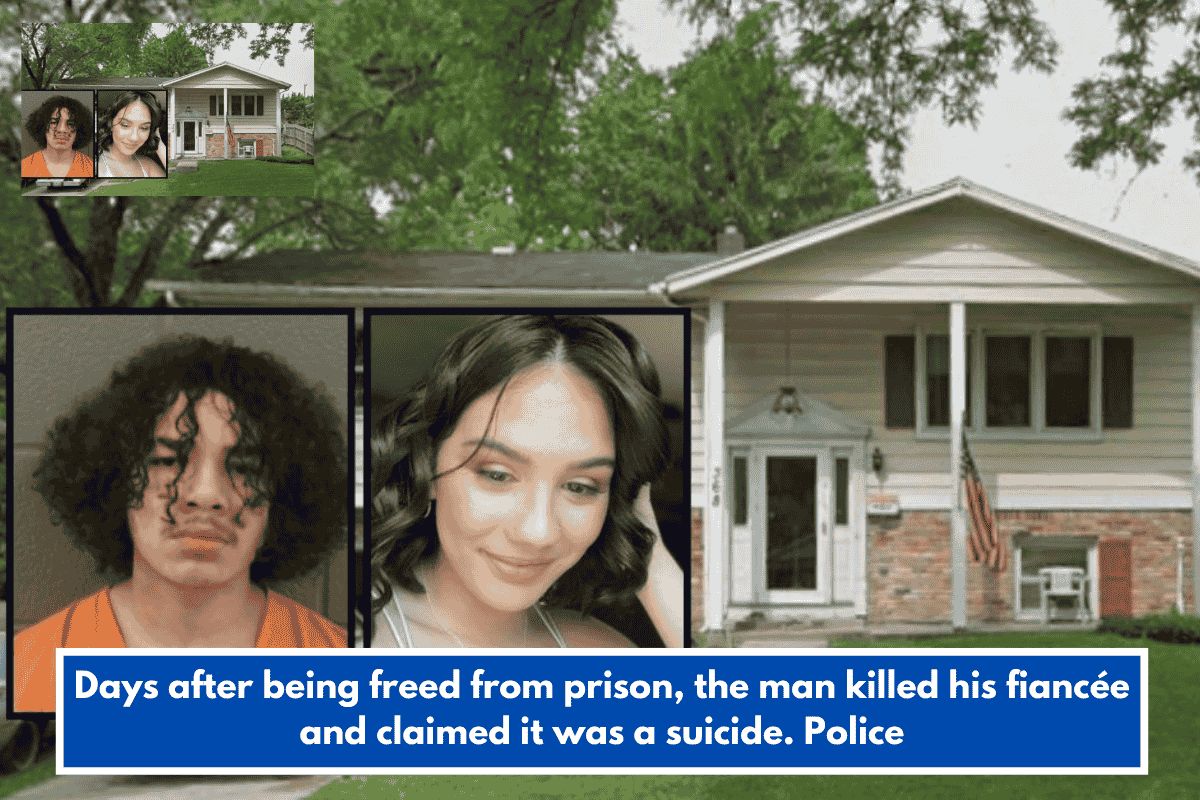 Days after being freed from prison, the man killed his fiancée and claimed it was a suicide. Police