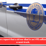 Troopers report that a driver died in an I-95 collision with a semi-truck.
