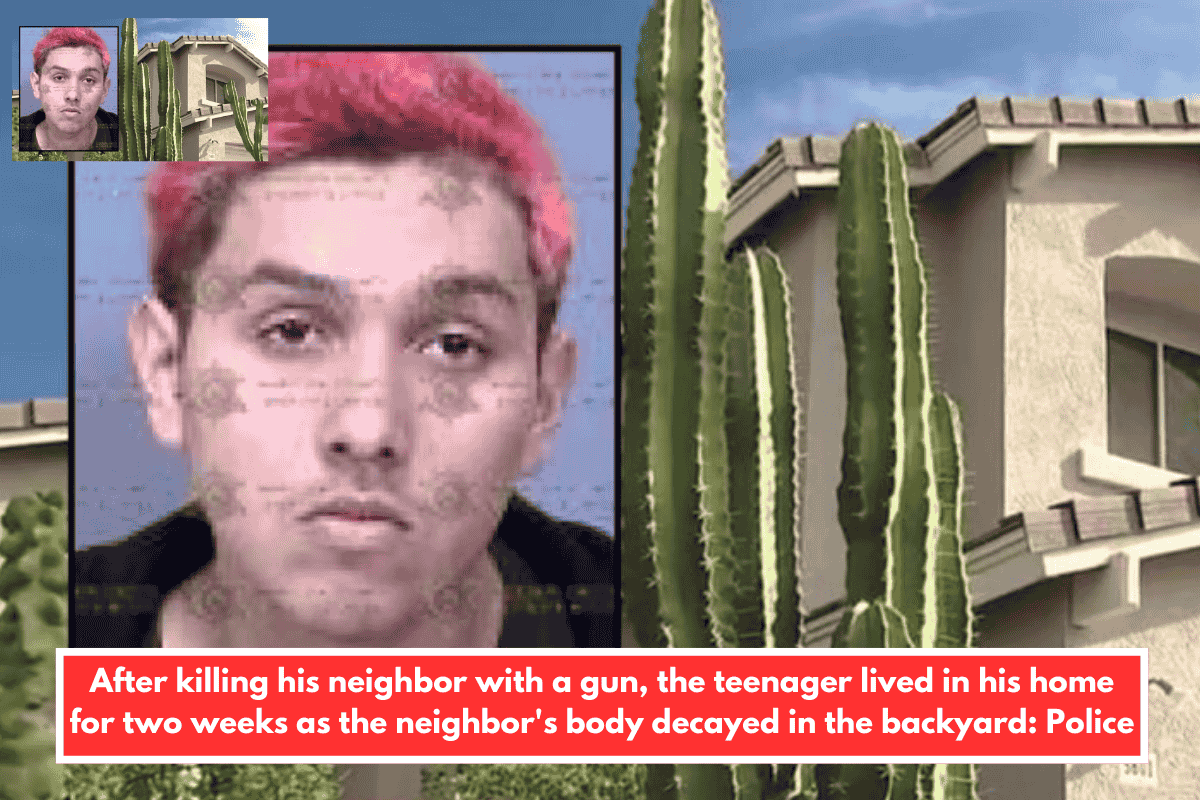 After killing his neighbor with a gun, the teenager lived in his home for two weeks as the neighbor's body decayed in the backyard: Police