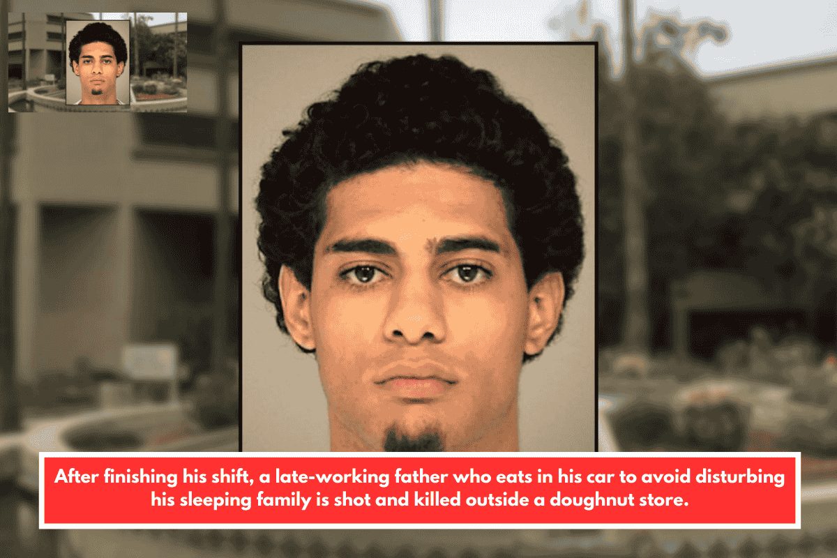 After finishing his shift, a late-working father who eats in his car to avoid disturbing his sleeping family is shot and killed outside a doughnut store.