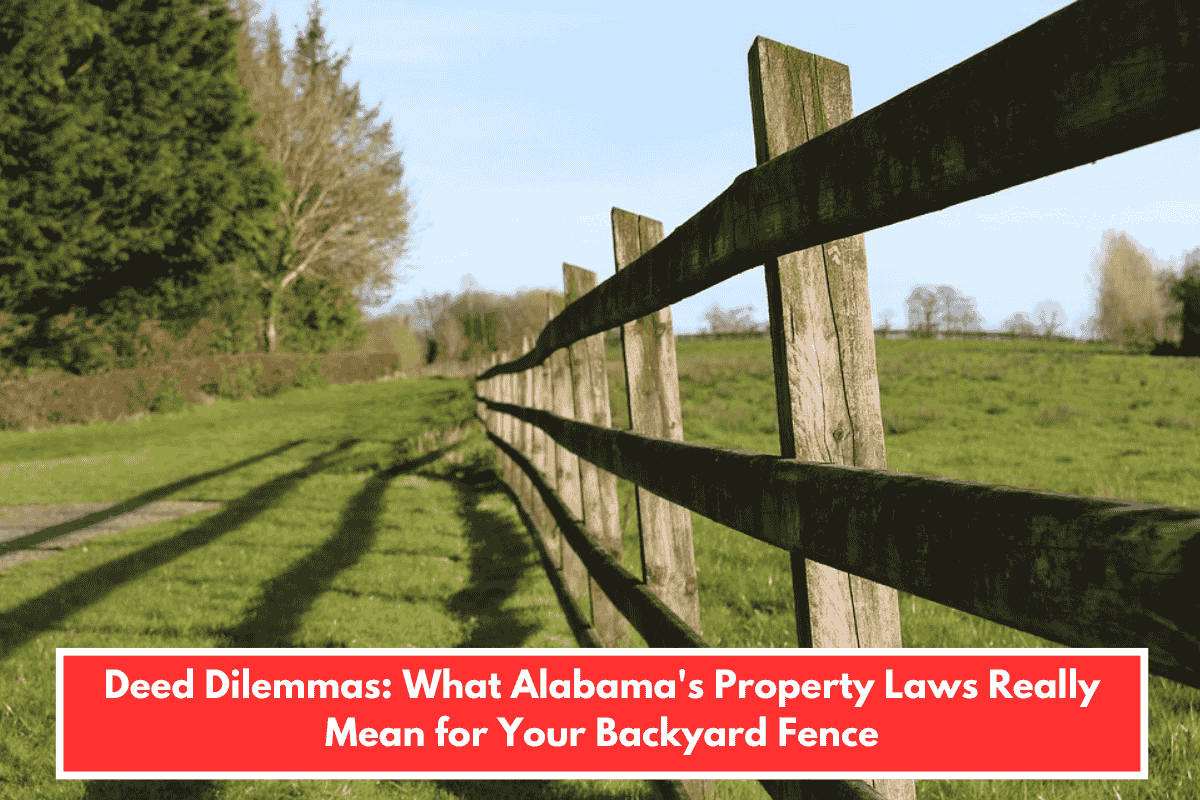 Deed Dilemmas: What Alabama's Property Laws Really Mean for Your Backyard Fence