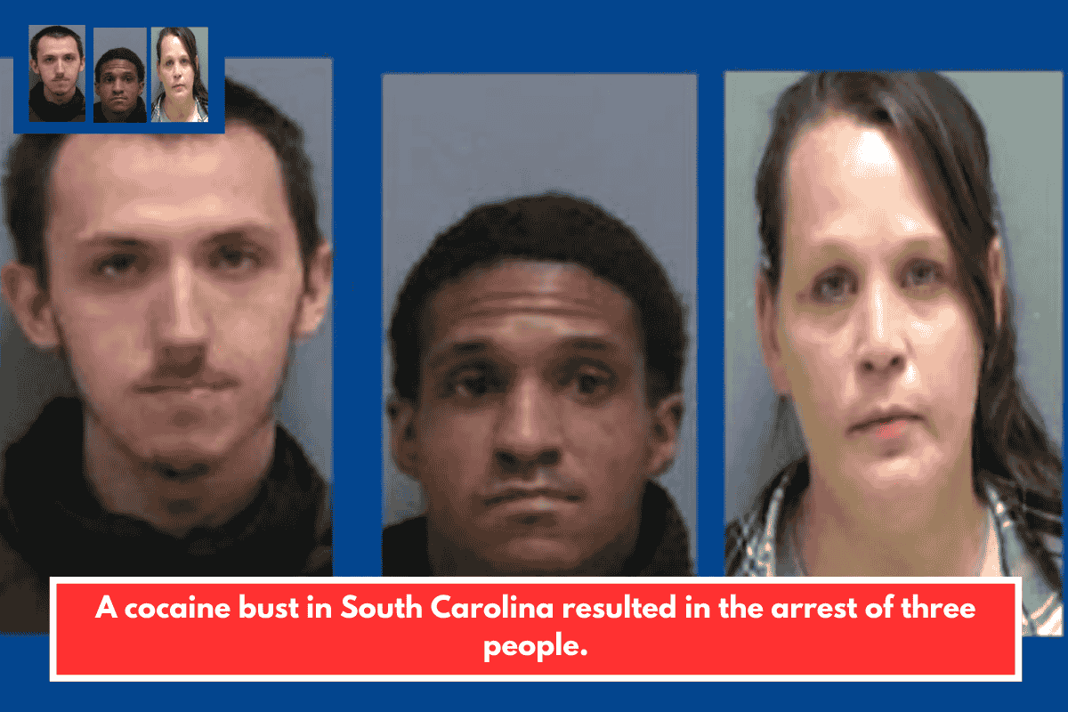 A cocaine bust in South Carolina resulted in the arrest of three people.